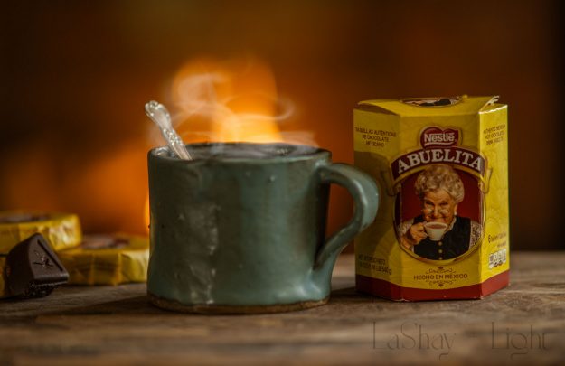 Idaho product photographer - steaming abuelita mexican hot chocolate