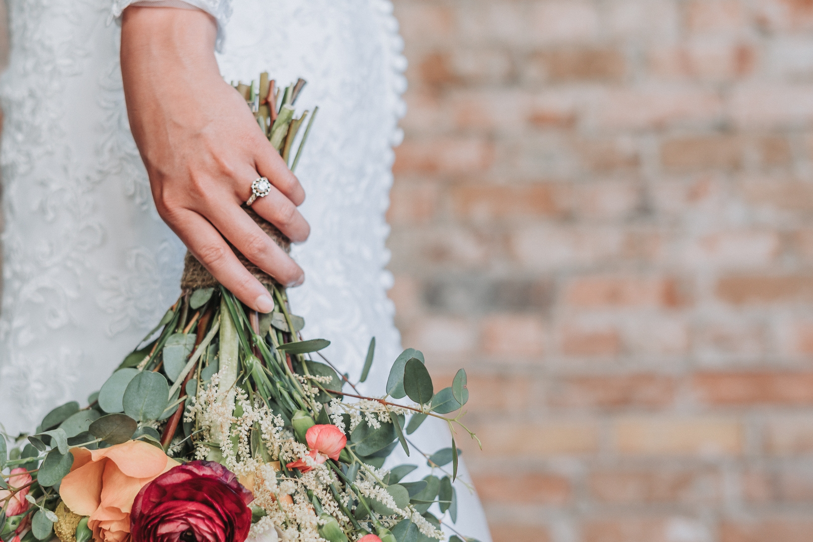 wedding mood board bride with bouquet