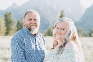older couple smiling photoshoot