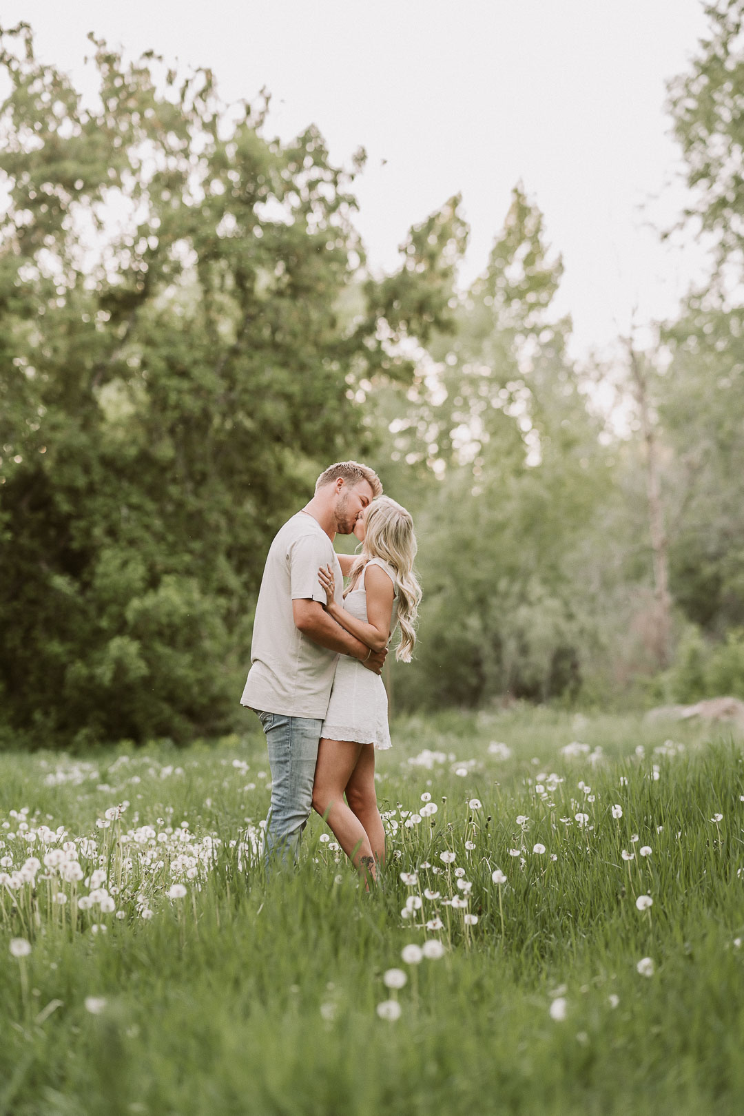 Rexburg couples photographer romantic timeless engagement