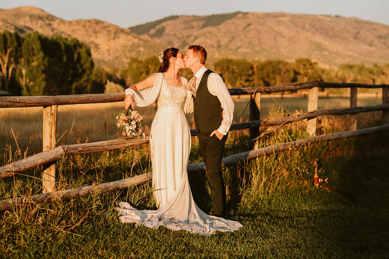 warm romantic idaho falls wedding photographer