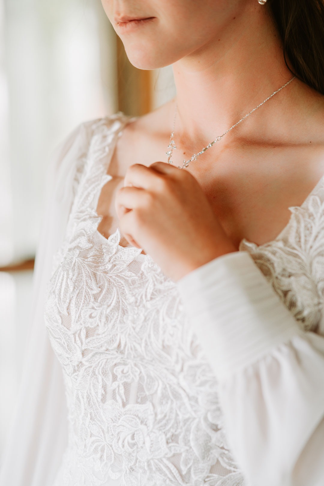 bride getting ready southeast idaho wedding photographer